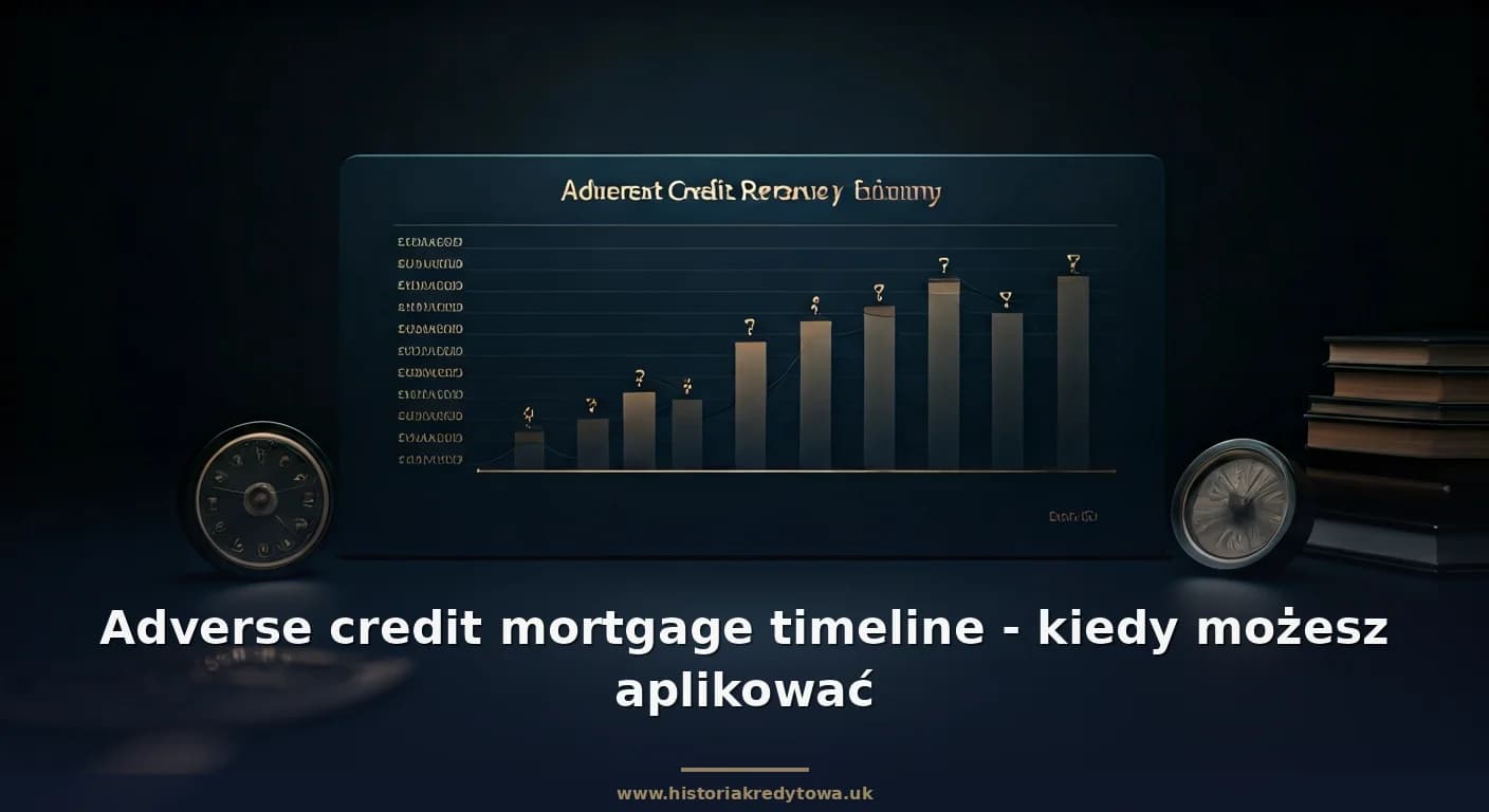 Adverse credit mortgage timeline - kiedy możesz aplikować