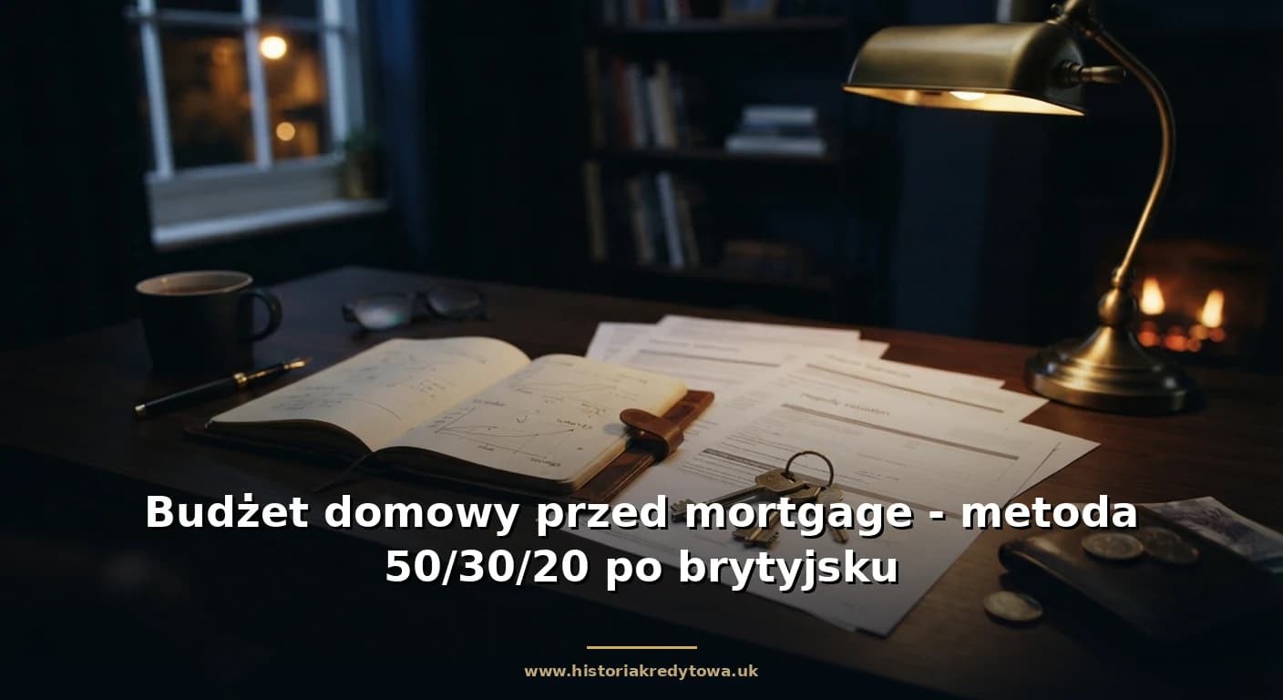 Budżet domowy przed mortgage - metoda 50/30/20 po brytyjsku