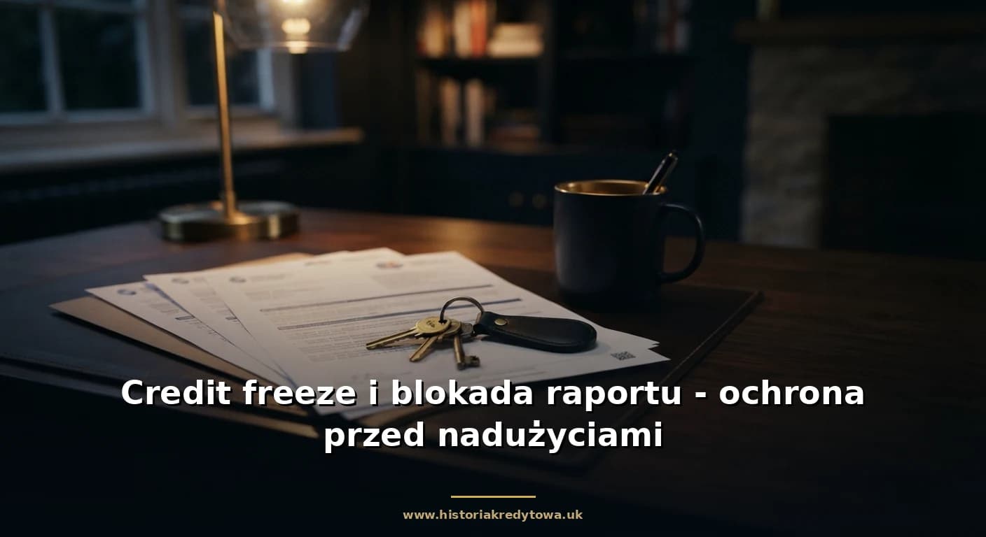 Credit freeze i blokada raportu - ochrona przed nadużyciami