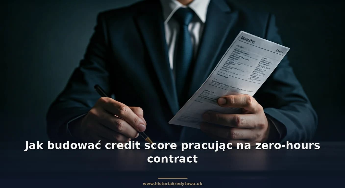 Jak budować credit score pracując na zero-hours contract