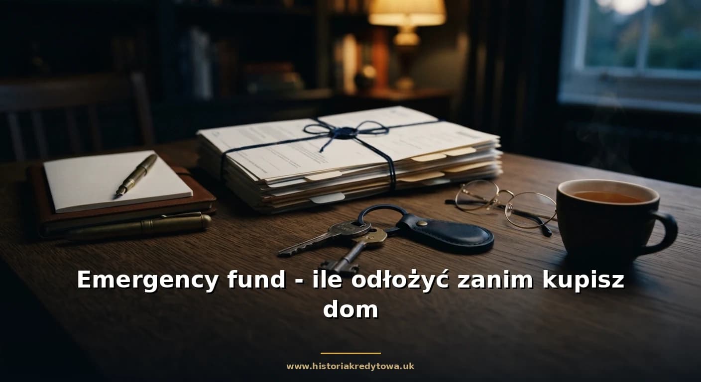 Emergency fund - ile odłożyć zanim kupisz dom