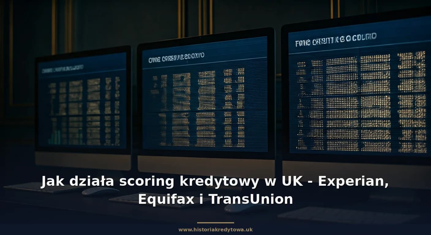 Jak działa scoring kredytowy w UK - Experian, Equifax i TransUnion