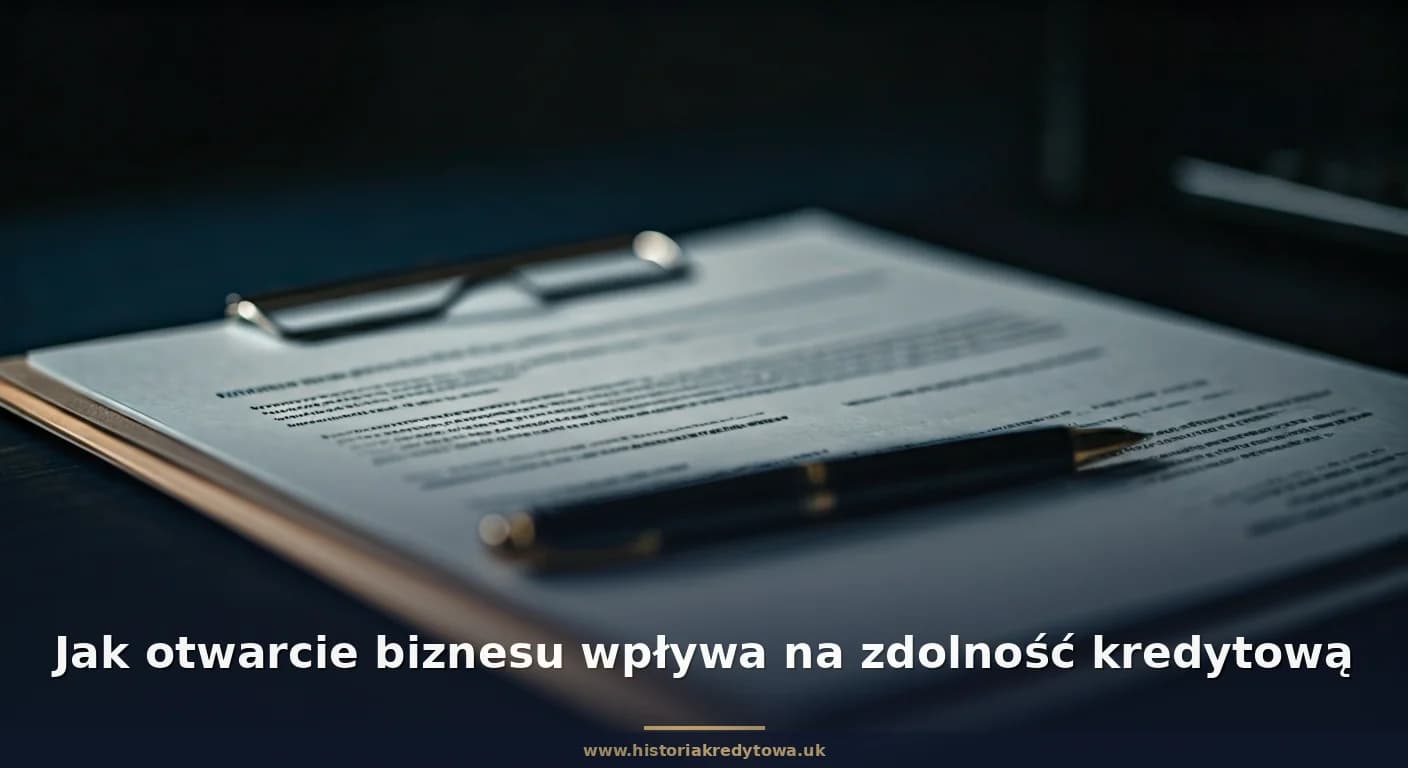 Jak otwarcie biznesu wpływa na zdolność kredytową