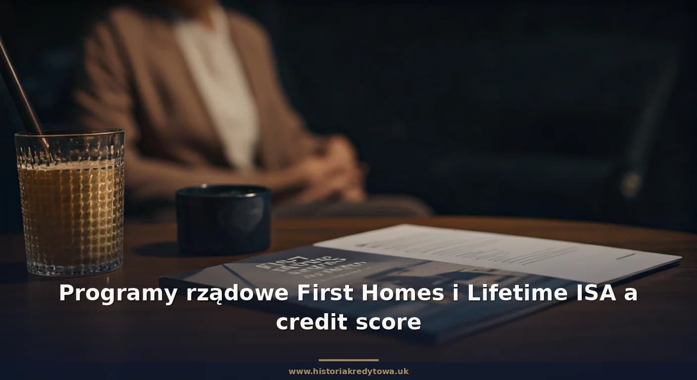 Programy rządowe First Homes i Lifetime ISA a credit score