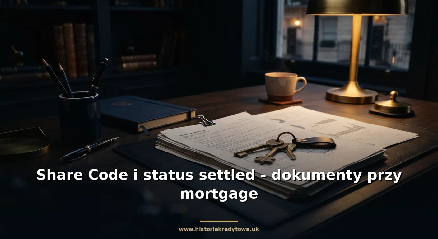 Share Code i status settled - dokumenty przy mortgage
