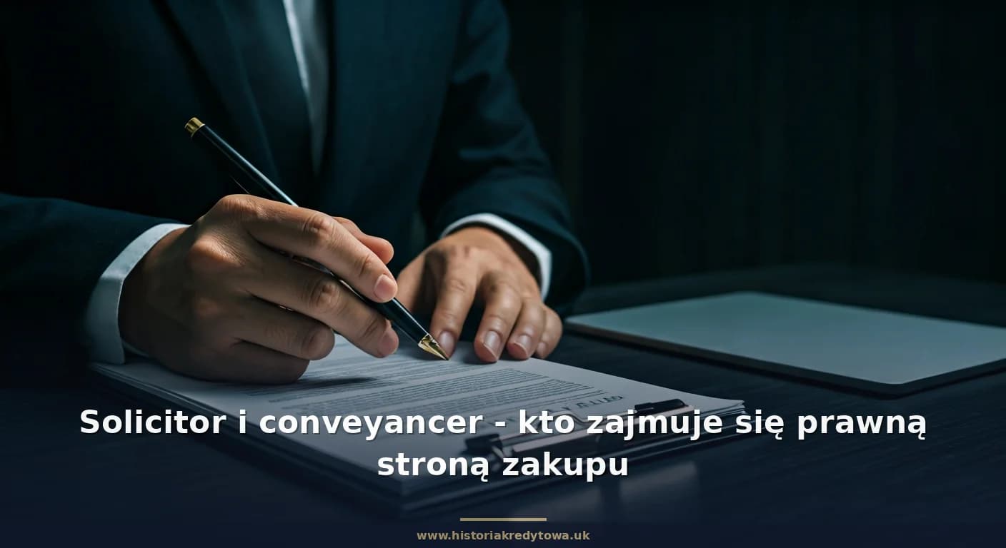 Solicitor i conveyancer - kto zajmuje się prawną stroną zakupu