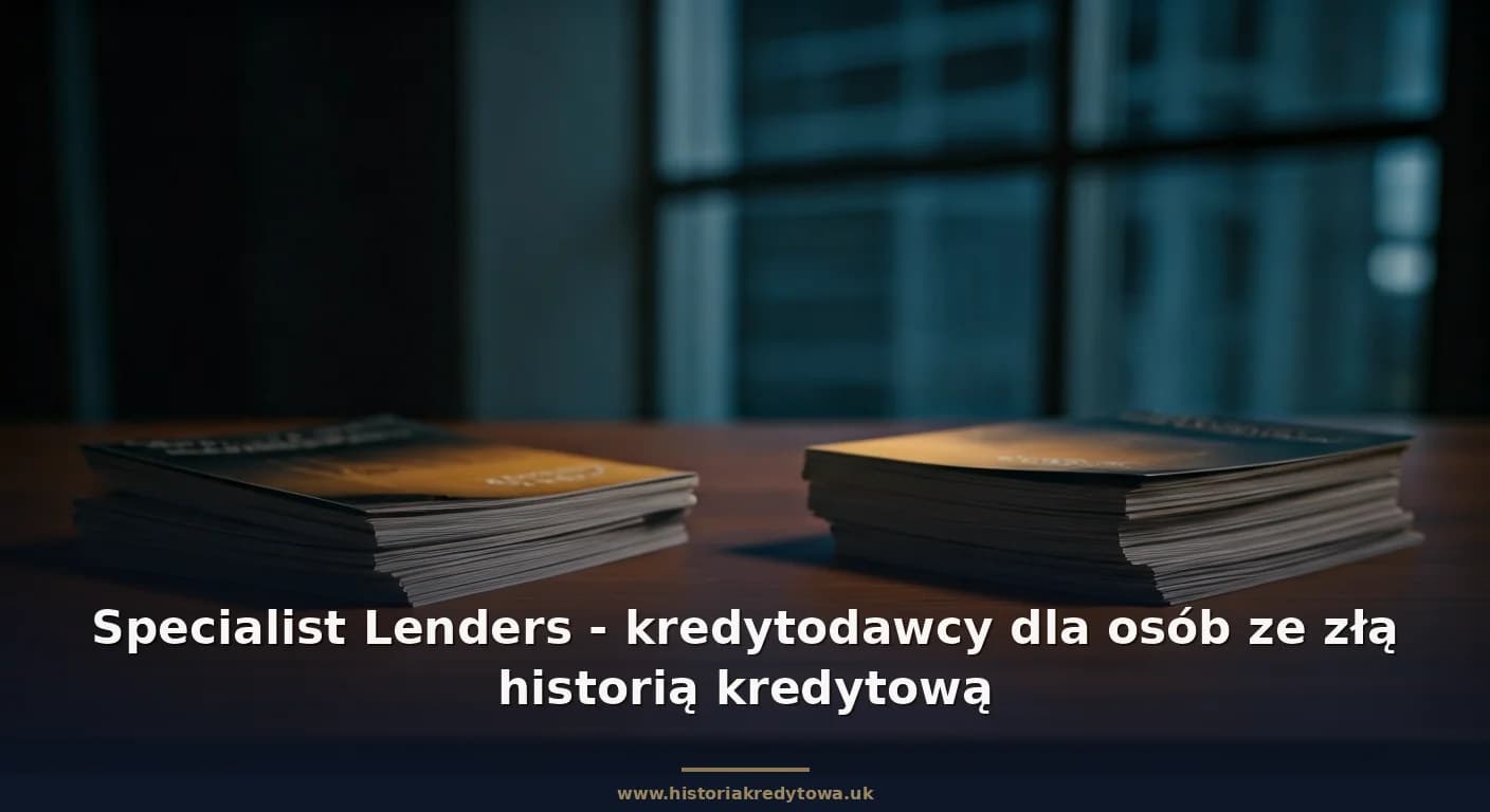 Specialist Lenders - kredytodawcy dla osób ze złą historią kredytową