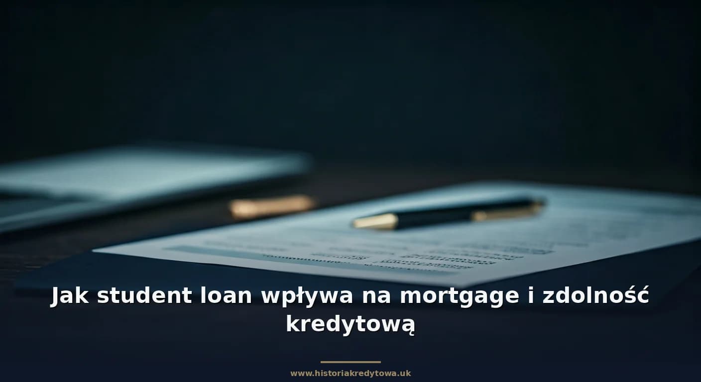 Jak student loan wpływa na mortgage i zdolność kredytową