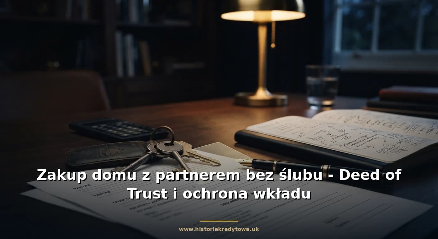 Zakup domu z partnerem bez ślubu - Deed of Trust i ochrona wkładu