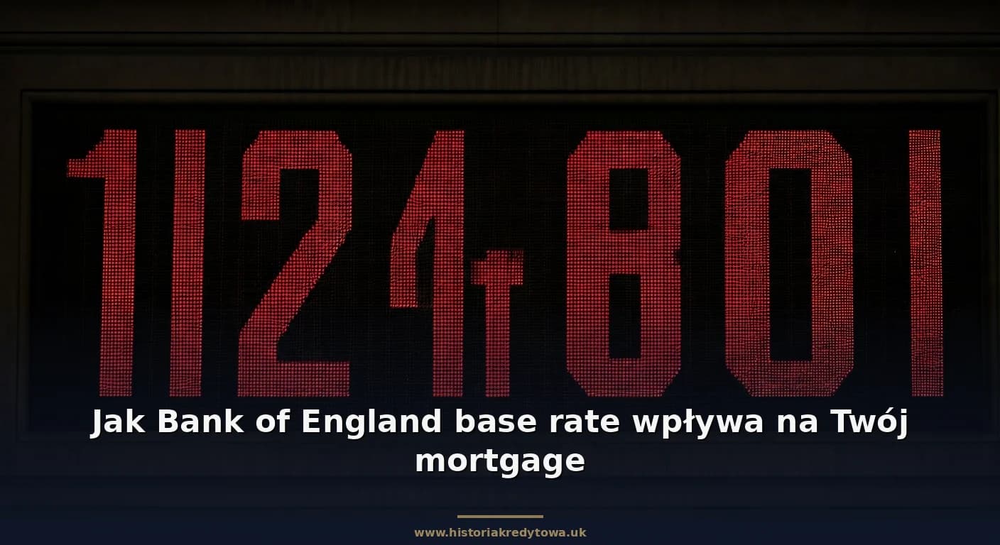 Jak Bank of England base rate wpływa na Twój mortgage