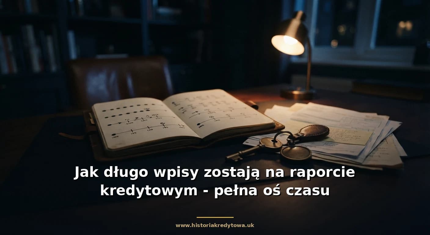 Jak długo wpisy zostają na raporcie kredytowym - pełna oś czasu