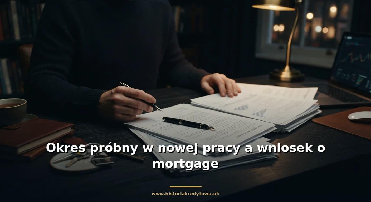 Okres próbny w nowej pracy a wniosek o mortgage
