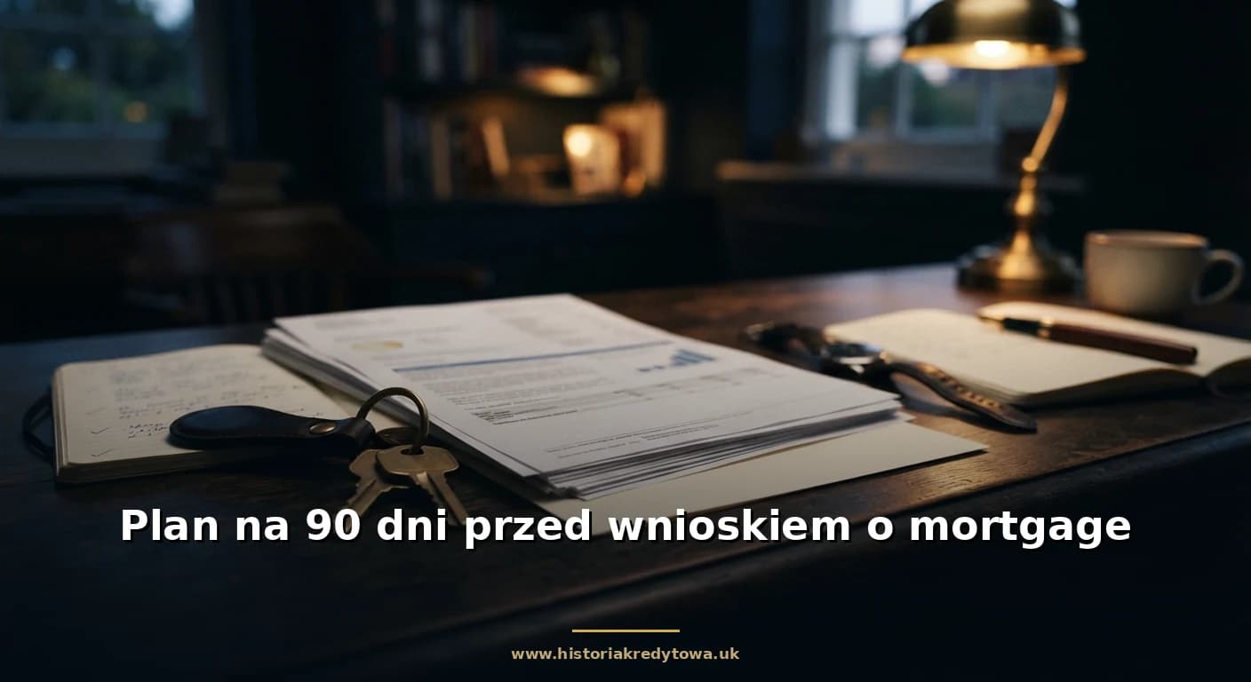 Plan na 90 dni przed wnioskiem o mortgage
