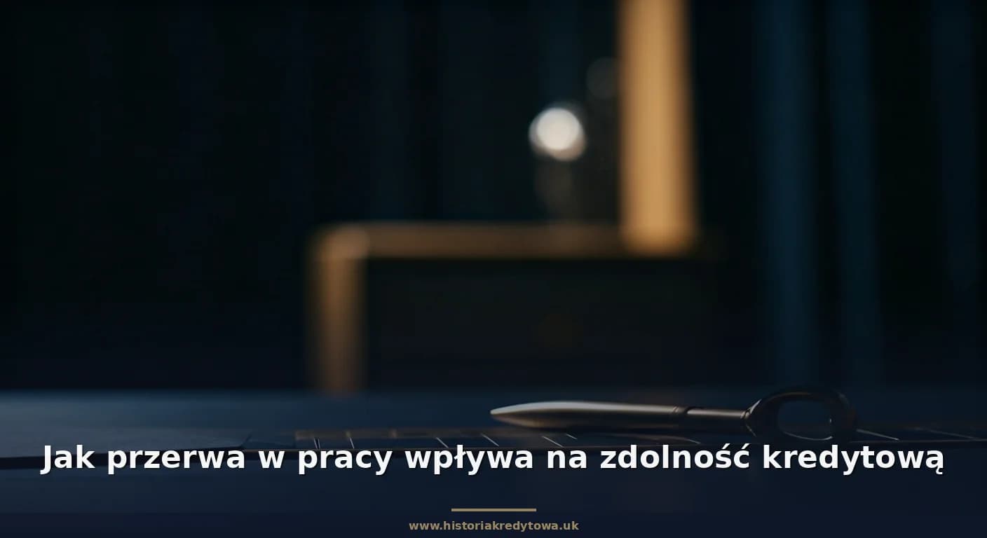 Jak przerwa w pracy wpływa na zdolność kredytową